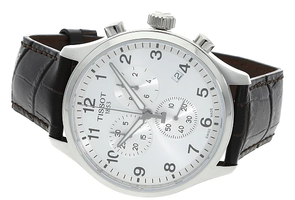 Tissot Chrono XL Classic Brown Strap Silver Dial T116.617.16.037.00