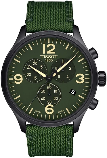 Tissot Chrono XL Green Strap Green Dial T1166173709700