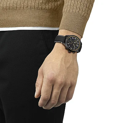 Tissot Chrono XL Pilot Black Strap Black Dial Black PVD T116.617.36.052.02