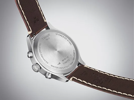 Tissot Chrono XL Pilot Brown Strap Blue Dial T116.617.16.042.00