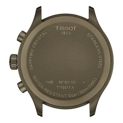 Tissot Chrono XL Pilot Brown Strap Brown Dial Gunmetal PVD T116.617.36.092.00