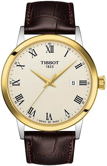Tissot Classic Dream Ivory Dial Yellow Gold PVD T1294102626300