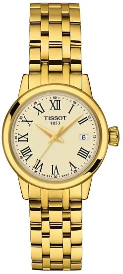 Tissot Classic Dream Lady Champagne Dial Yellow Gold PVD T1292103326300