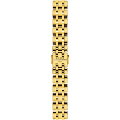Tissot Classic Dream Lady Champagne Dial Yellow Gold PVD T129.210.33.263.00