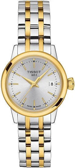 Tissot Classic Dream Lady Silver Dial Yellow Gold PVD T1292102203100