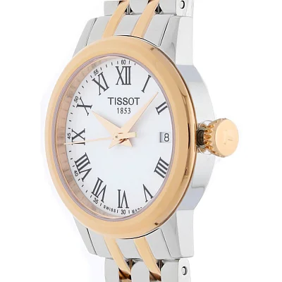 Tissot Classic Dream Lady White Dial Rose Gold PVD T129.210.22.013.00