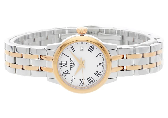 Tissot Classic Dream Lady White Dial Rose Gold PVD T129.210.22.013.00