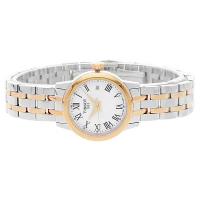 Tissot Classic Dream Lady White Dial Rose Gold PVD T129.210.22.013.00