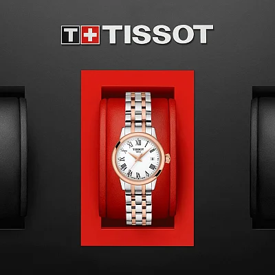 Tissot Classic Dream Lady White Dial Rose Gold PVD T129.210.22.013.00