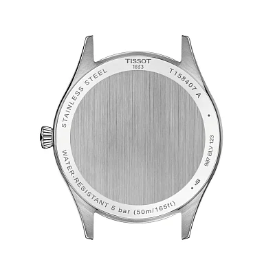 Tissot Classic Dream Powermatic 80 Blue Dial Black Leather Strap T158.407.16.041.00
