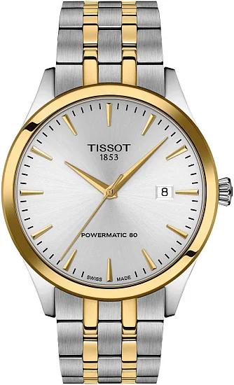 Tissot Classic Dream Powermatic 80 Bicolor Yellow Gold Bicolor PVD Steel Bracelet T1584072203100