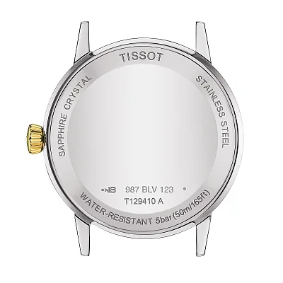 Tissot Classic Dream Silver Dial Yellow Gold PVD T129.410.22.031.00