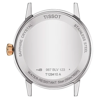 Tissot Classic Dream White Dial Rose Gold PVD T129.410.22.013.00