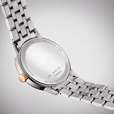 Tissot Classic Dream White Dial Rose Gold PVD T129.410.22.013.00