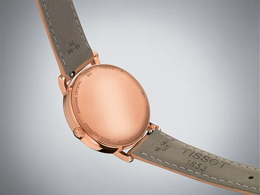 Tissot Everytime Lady 34 Silver Dial Rose Gold PVD T143.210.36.011.00