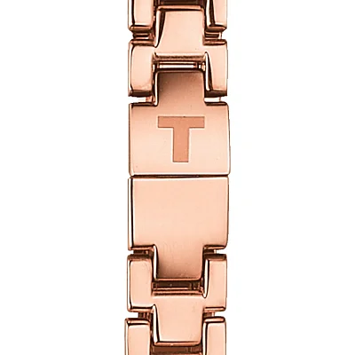 Tissot Femini-T Rose Gold PVD Bracelet Pearl Dial Diamonds T113.109.33.116.00