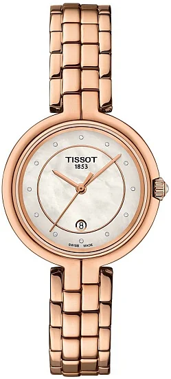 Tissot Flamingo II Diamonds Rose Gold PVD T0942103311602