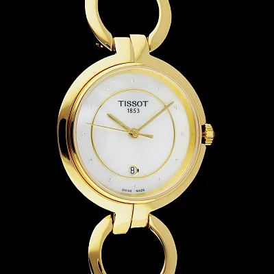 Tissot Flamingo II Diamonds Yellow Gold PVD T094.210.33.116.00
