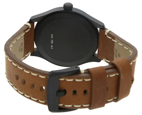 Tissot XL Quartz Black PVD Brown Leather Black Dial T116.410.36.057.00