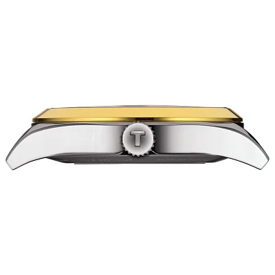 Tissot Gentleman Silver Dial Powermatic 80 18k Gold Bezel T927.407.41.031.01