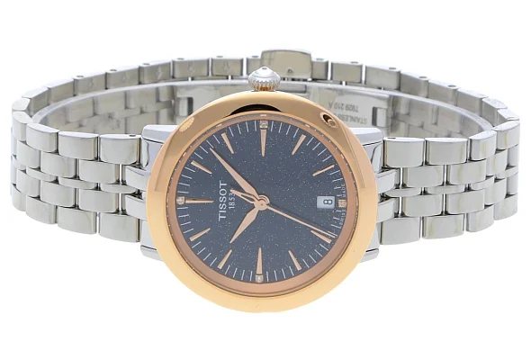 Tissot Glendora Lady Midnight Dial Diamonds 18k Gold Bezel T929.210.41.046.00