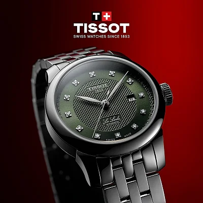 Tissot Le Locle Lady Green Dial Diamonds T006.207.11.096.00