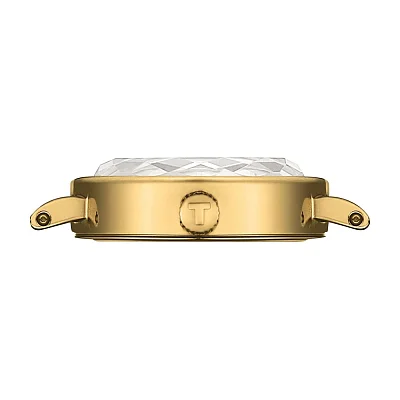 Tissot Lovely Round Green Dial Green Strap Yellow Gold PVD T140.009.36.091.00