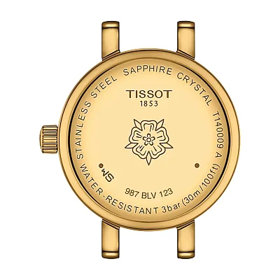 Tissot Lovely Round Green Dial Green Strap Yellow Gold PVD T140.009.36.091.00