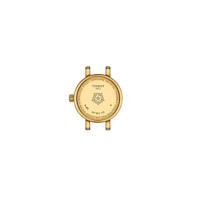Tissot Lovely Round Burgundy Dial Burgundy Strap Yellow Gold PVD T140.009.36.371.00