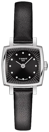 Tissot Lovely Square Black Dial Diamonds T0581091605600