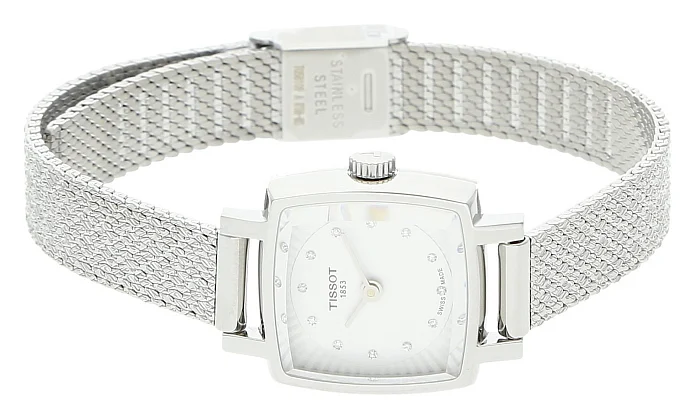 Tissot Lovely Square Mesh Silver Dial Diamonds T058.109.11.036.00