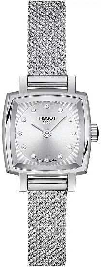 Tissot Lovely Square Mesh Silver Dial Diamonds T0581091103600