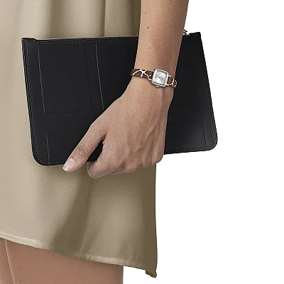 Tissot Lovely Square Silver Dial Diamonds Antelope T058.109.17.036.00