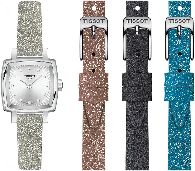 Tissot Lovely Square Silver Dial Festive Set T0581091703602