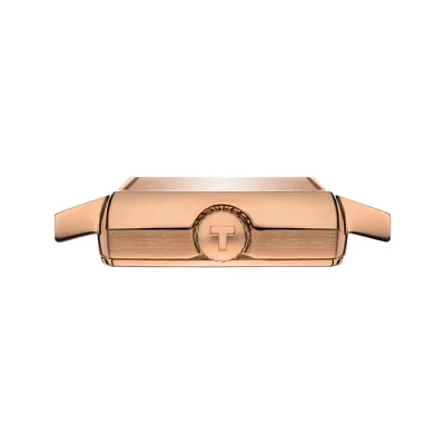 Tissot Lovely Square Silver Dial Rose Gold PVD T058.109.36.031.00