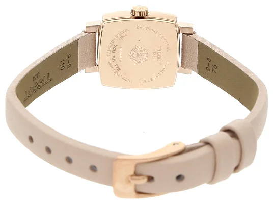 Tissot Lovely Square Silver Dial Rose Gold PVD T058.109.36.031.00
