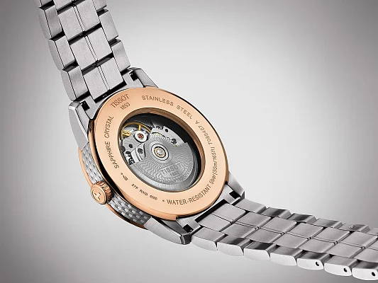 Tissot Luxury Powermatic 80 Automatic Dark Dial Rose Gold PVD T086.407.22.067.00