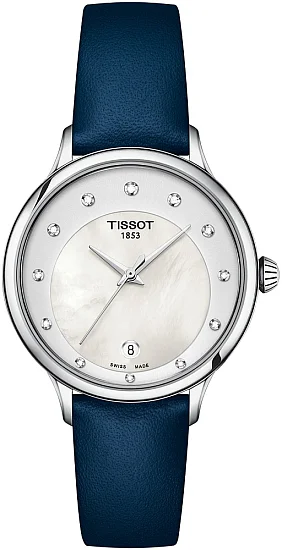 Tissot Odaci-T White Pearl Dial Diamonds Straps Set T1332101611600
