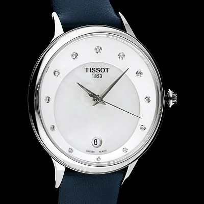 Tissot Odaci-T White Pearl Dial Diamonds Straps Set T133.210.16.116.00