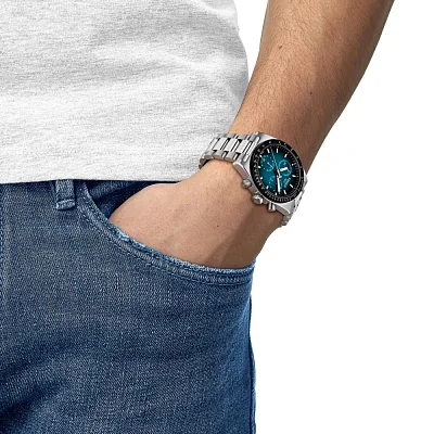 Tissot PR516 Quartz Chrono Lagoon Gradient Dial T149.417.11.041.01