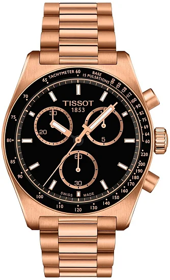 Tissot PR516 Quartz Chrono Rose Gold PVD T1494173305100