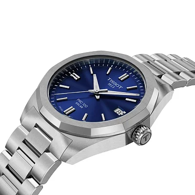 Tissot PRC 100 Lady Solar 34mm Quartz Blue Dial Steel Bracelet T151.822.11.041.00