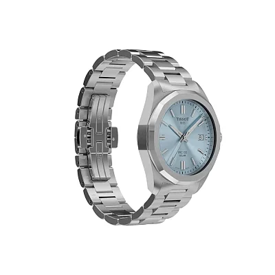 Tissot PRC 100 Lady Solar 34mm Quartz Ice Blue Dial Steel Bracelet T151.822.11.351.00