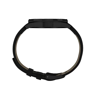 Tissot PRC 100 Solar 39mm Quartz Full Black PVD Black Leather Strap T151.422.36.051.00
