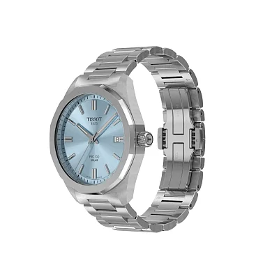 Tissot PRC 100 Solar 39mm Quartz Ice Blue Dial T151.422.11.351.00