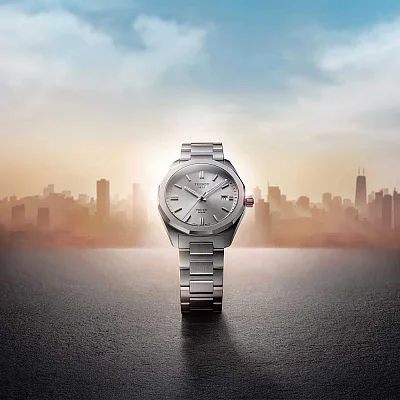 Tissot PRC 100 Solar 39mm Quartz Silver Dial Steel Bracelet T151.422.11.031.00