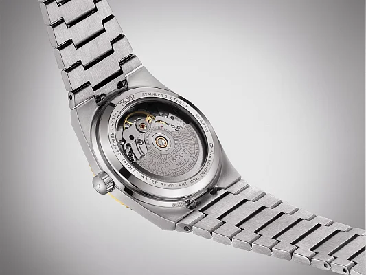 Tissot PRX 35 Powermatic 80 Silver Dial 18k Gold Bezel T931.207.41.031.01