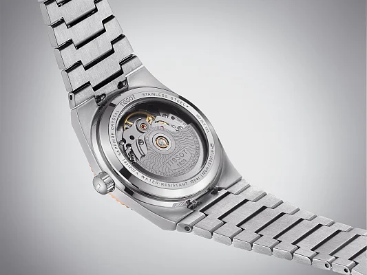 Tissot PRX 35 Powermatic 80 Silver Dial Diamonds 18k Gold Bezel T931.207.41.336.00