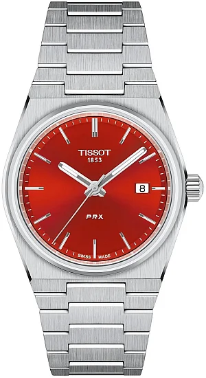 Tissot PRX 35 Red Dial T1372101142100