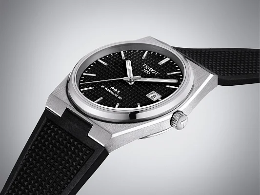 Tissot PRX 40 Powermatic 80 Black Dial Black Strap T137.407.17.051.00